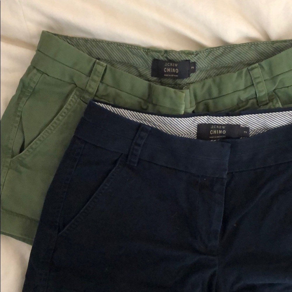Set of 2 JCREW chino shorts SIZE 2!